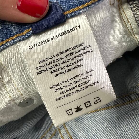 Citizen of Humanity Horseshoe Barrel Jeans in Gemini Size 24 1972G-769 - Picture 9 of 11